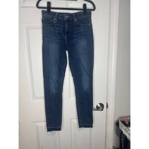 Lucky Brand Ava Skinny Jeans Raw Hem Size 4/27